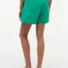 Shorts aus Leinen-Baumwoll-Mischung