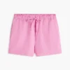 Shorts aus Leinen-Baumwoll-Mischung