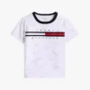 Signature Flag Stripe Logo T-Shirt für Kinder