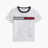 Signature Flag Stripe Logo T-Shirt für Kinder
