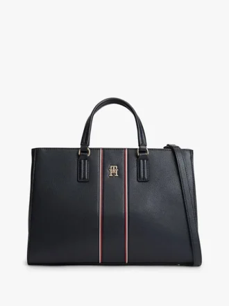 Signature Stripe Satchel Bag Signature Stripe Satchel Bag