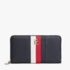 Signature Stripe Zip Wallet