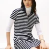 Slim-Fit-Polo-Kleid mit Streifen Slim-Fit-Polo-Kleid mit Streifen