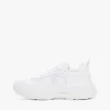 Sneaker aus grobem Leder mit gemischter Textur