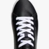 Sneaker im Court-Stil mit Metallic-Logo und genarbter Oberfläche