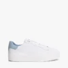 Sneaker mit Plateausohle aus Ledermix Sneaker mit Plateausohle aus Ledermix