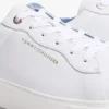 Sneaker mit Plateausohle aus Ledermix Sneaker mit Plateausohle aus Ledermix