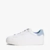 Sneaker mit Plateausohle aus Ledermix Sneaker mit Plateausohle aus Ledermix