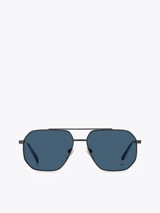 Sonnenbrille mit geometrischem Navigator-Rahmen