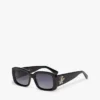 Sonnenbrille mit markantem rechteckigem Rahmen Sonnenbrille mit markantem rechteckigem Rahmen