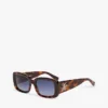 Sonnenbrille mit markantem rechteckigem Rahmen Sonnenbrille mit markantem rechteckigem Rahmen