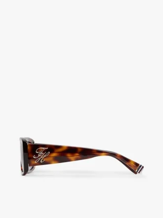 Sonnenbrille mit markantem rechteckigem Rahmen Sonnenbrille mit markantem rechteckigem Rahmen
