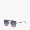 Sonnenbrille mit Metallrahmen in Schmetterlingsform