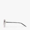 Sonnenbrille mit Metallrahmen in Schmetterlingsform
