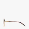 Sonnenbrille mit Metallrahmen in Schmetterlingsform Sonnenbrille mit Metallrahmen in Schmetterlingsform