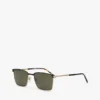 Sonnenbrille mit quadratischem Metallrahmen Sonnenbrille mit quadratischem Metallrahmen
