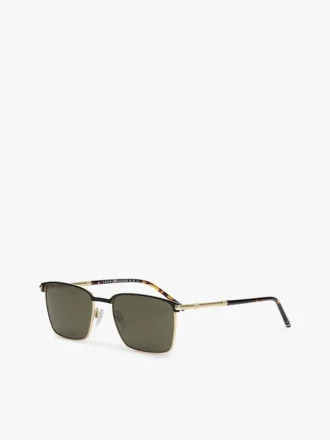 Sonnenbrille mit quadratischem Metallrahmen Sonnenbrille mit quadratischem Metallrahmen