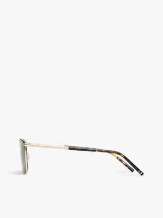 Sonnenbrille mit quadratischem Metallrahmen Sonnenbrille mit quadratischem Metallrahmen
