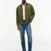 Stückgefärbte Denim-Arbeitsjacke