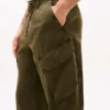 Stückgefärbte gerade Cargo-Hose Stückgefärbte gerade Cargo-Hose