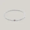 Streifen-Armband mit Metallperlen Streifen-Armband mit Metallperlen