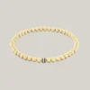 Streifen-Armband mit Metallperlen Streifen-Armband mit Metallperlen