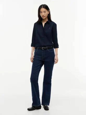 Stretch-Bootcut-Jeans mit mittlerer Leibhöhe