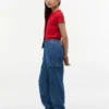 Stretch-Chino-Cargo-Jogginghose für Kinder Stretch-Chino-Cargo-Jogginghose für Kinder