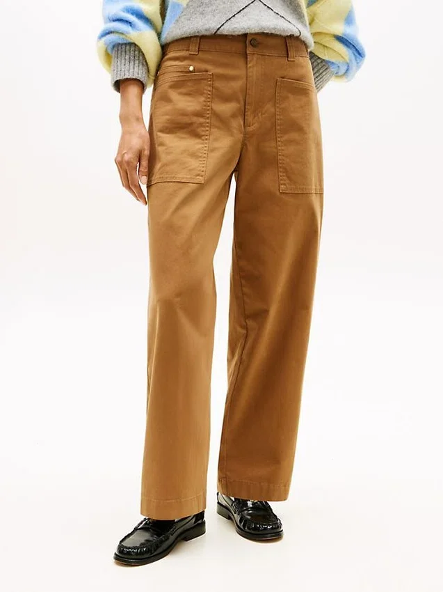 Stretch-Hose mit weitem Bein Stretch-Hose mit weitem Bein