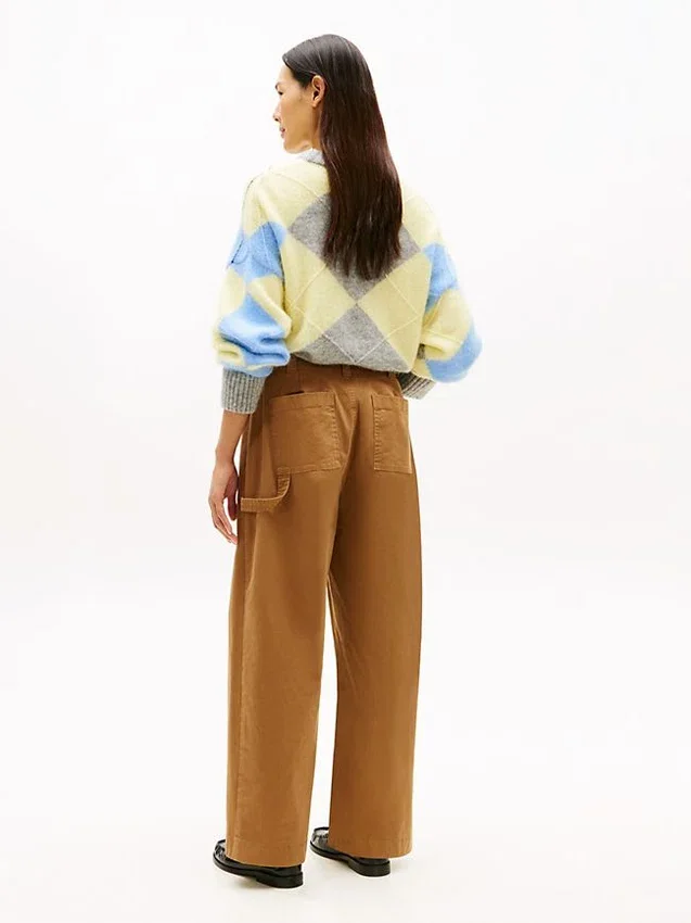 Stretch-Hose mit weitem Bein Stretch-Hose mit weitem Bein