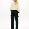 Stretch-Hose mit weitem Bein Stretch-Hose mit weitem Bein