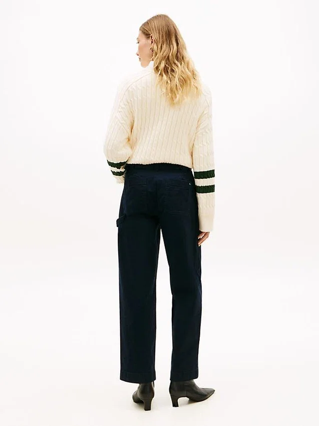 Stretch-Hose mit weitem Bein Stretch-Hose mit weitem Bein