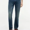 Stretch-Jeans in gerader Passform