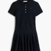 Stretch-Polo-Kleid mit Falten für Kinder