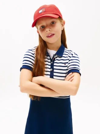 Stretch-Polo-Skaterkleid für Kinder