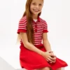 Stretch-Polo-Skaterkleid für Kinder