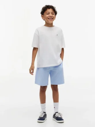 Stretch-Seersucker-Shorts für Kinder