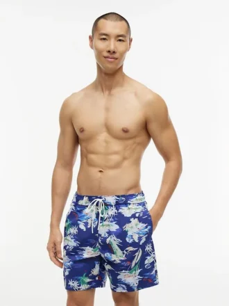 Surf-Print 7″-Badehose