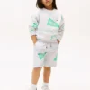 Sweatshorts für Kinder mit durchgehendem Logo-Print Sweatshorts für Kinder mit durchgehendem Logo-Print