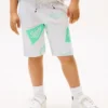Sweatshorts für Kinder mit durchgehendem Logo-Print Sweatshorts für Kinder mit durchgehendem Logo-Print