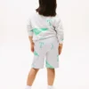 Sweatshorts für Kinder mit durchgehendem Logo-Print Sweatshorts für Kinder mit durchgehendem Logo-Print