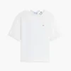 T-Shirt aus verschiedenen Materialien mit Bindeband