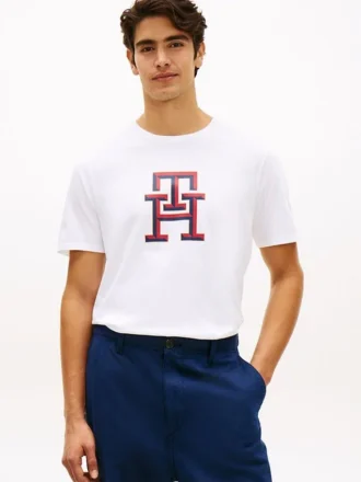 T-Shirt mit Monogramm-Logo T-Shirt mit Monogramm-Logo