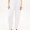 Taillierte Hose aus Leinenmischung