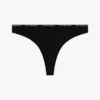 Tanga aus Stretch-Baumwolle mit wiederholtem Logo