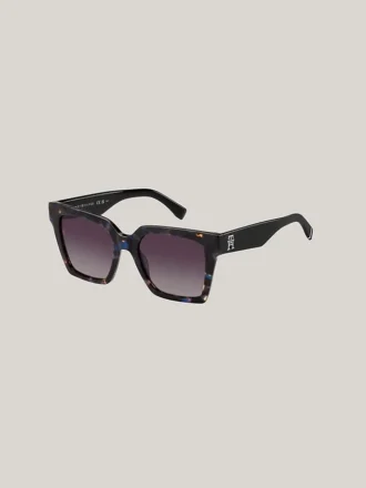 TH-Logo Oversized-Sonnenbrille im Schmetterlingsdesign