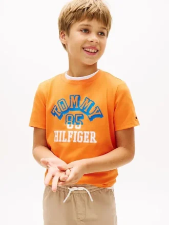 Tommy Arch Logo T-Shirt für Kinder