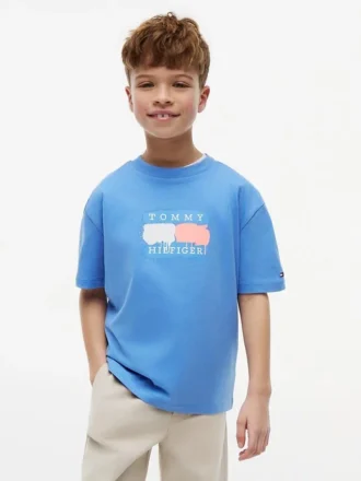 Tommy Graffiti Logo T-Shirt für Kinder