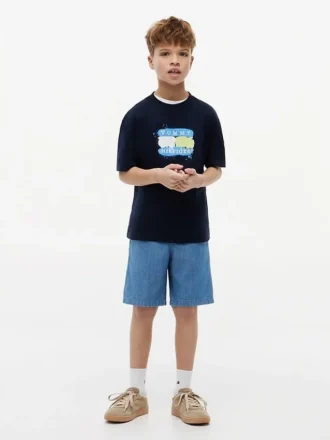 Tommy Graffiti Logo T-Shirt für Kinder