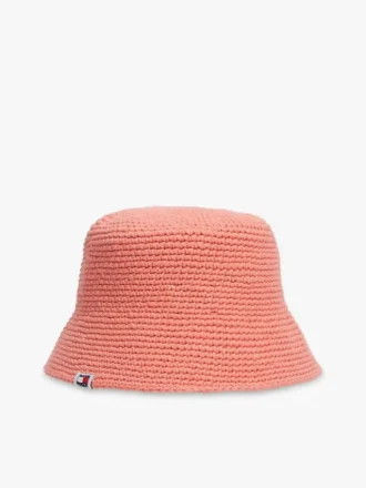 Tommy Jeans Bucket-Hut aus Häkelstoff
